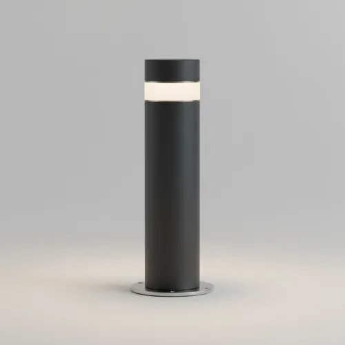 Venkovní sloupkové svítidlo válcové, antracit