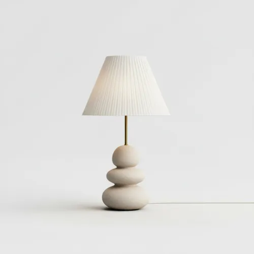 Stolní lampa Zen, světlá